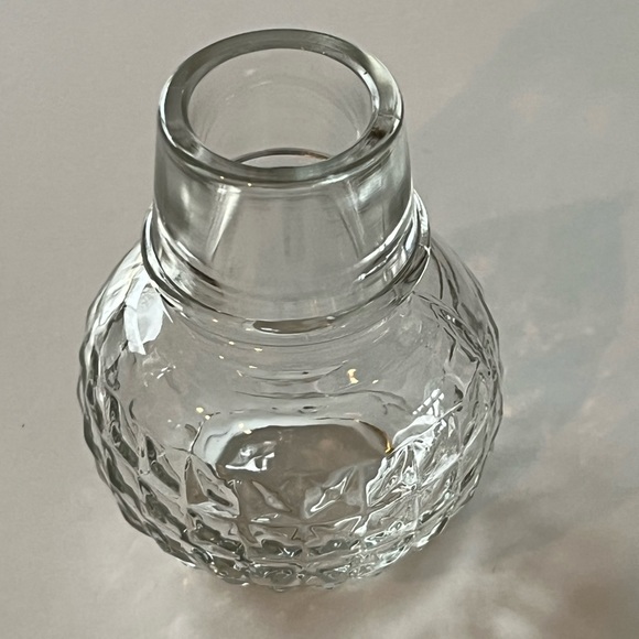 VTG Owens-Illinois Glass Company glass decanter, round intricate stopper - Picture 5 of 14